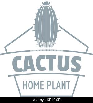 Exotic cactus logo, simple gray style Stock Vector Image & Art - Alamy