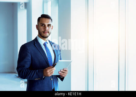 Businessman real estate agent apartment Stock Photo