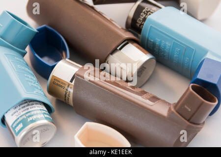 Asthma inhaler Becotide Stock Photo - Alamy