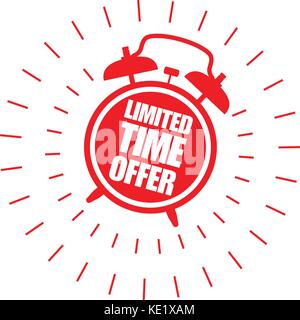 Special offer for limited time sticker Stock Photo - Alamy