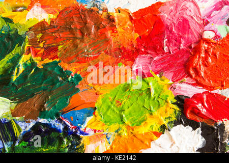 Detail of the Painting as a Background. Stock Photo
