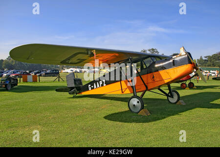 The Shuttleworth Collection's 1930 Desoutter I monoplane G-AAPZ photographed at Old Warden in June 2004. Stock Photo