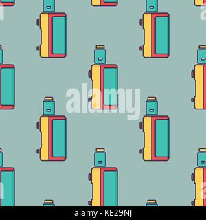 seamless pattern electronic cigarette vaporizer vector art Stock Vector