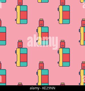 seamless pattern electronic cigarette vaporizer vector art Stock Vector