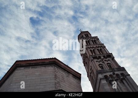 Old cathedral Of Saint Dujam in Split, Croatia Stock Photo