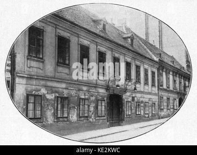 Franz Joseph Haydn - house in which he died, Vienna.  Austrian composer 31 March 1732 - 31 May 1809.  Haydngasse 19 Stock Photo