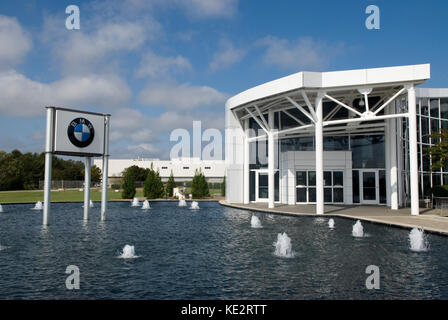 BMW manufacturing plant visitor center and sign at Greer, South Carolina,  USA Stock Photo - Alamy