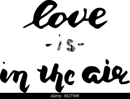 Love is in the air postcard. Stock Vector