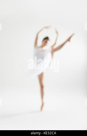 Young elegant ballerina, out of focus Stock Photo