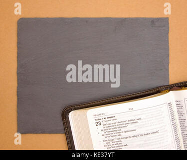 Bible Background with Customizable Space Stock Photo