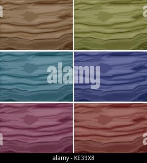 Texture in six different colors illustration Stock Vector