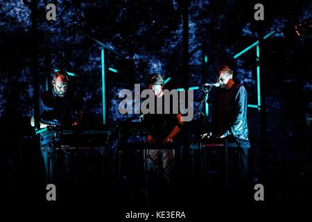 Assago, Italy. 17th Oct, 2017. The icelandic post-rock band Sigur Rós pictured on stage as they perform live at Mediolanum Forum Assago Milan Italy. Credit: Roberto Finizio/Pacific Press/Alamy Live News Stock Photo