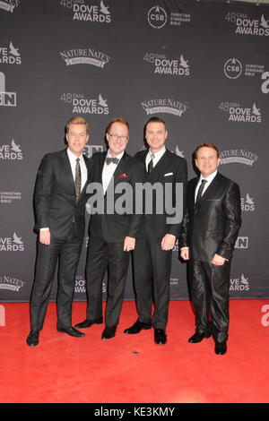 Nashville, Tennessee, USA. 17th Oct, 2017. 17 October 2017 - Nashville, Tennessee - Tribute Quartet. 48th Annual GMA Dove Awards held at Lipscomb University's Allen Arena. Photo Credit: Dara-Michelle Farr/AdMedia Credit: Dara-Michelle Farr/AdMedia/ZUMA Wire/Alamy Live News Stock Photo