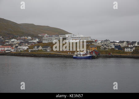 Honningsvag, Norway. 18th Oct, 2017. Grey Skies over Honningsvåg, Norway. Credit: Keith Larby/Alamy Live News Stock Photo