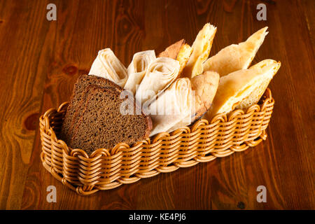 Caucasian bread assortment Stock Photo