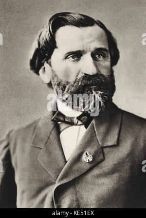 Portrait of the Composer Giuseppe Verdi (1813-1901), c. 1850. Private ...