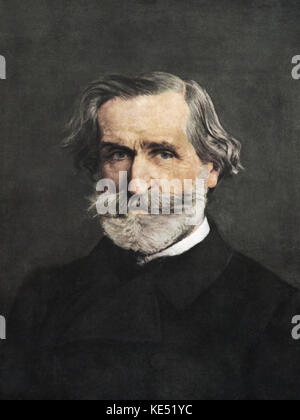 Giuseppe VERDI - portrait by Giovanni Boldini, 1886. One of famous portraits painted in Paris.  (artist's dates 1845-1931) Italian composer 1813 - 1901 Stock Photo