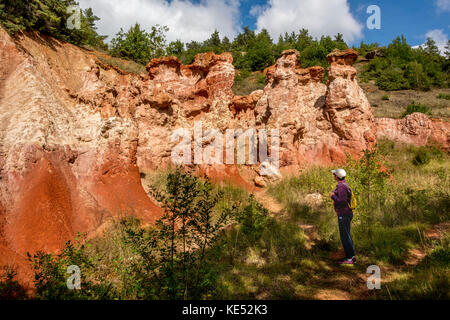 Valley of the Saints, rock formations, Boudes, Puy de Dome department,Auvergne-Rhône-Alpes, France, Europe Stock Photo