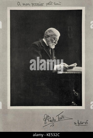 SIR FRANCESCO PAOLO TOSTI Italian musician in 1902 Date 1846 Stock