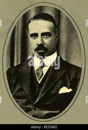 Sir Thomas Beecham - portrait of the British conductor. 29 April 1879 - 8 March 1961. Stock Photo