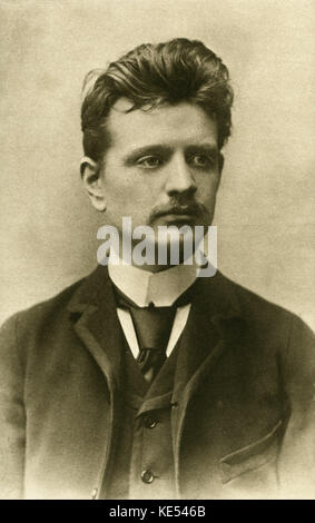 Jean Sibelius as a student of music in Berlin, 1889. JS: Finnish composer, 8 December 1865 - 20 September 1957. Stock Photo