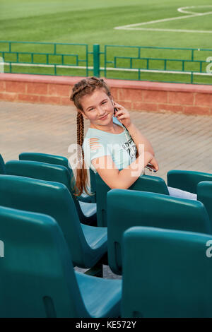 A young bright girl loves sports. Closeup portrait of a teenage girl Stock  Photo - Alamy