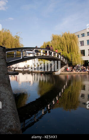 Camden Lock on a sunny summer day Stock Photo