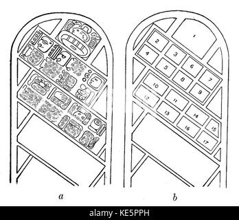 Maya Hieroglyphs Fig 71 Stock Photo