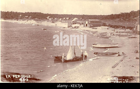 796494 La Perouse including boats and boatsheds Stock Photo