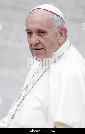 Vatican City, Vatican. 18th Oct, 2023. Pope Francis during his weekly ...