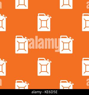 Fuel jerrycan pattern seamless Stock Vector