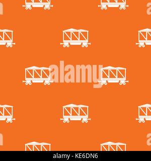 Railway wagon pattern seamless Stock Vector
