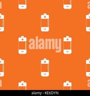Alkaline battery pattern seamless Stock Vector