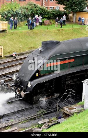 6009 A4 pacific steam locomotive union of south Africa on shed at the Swanage railway Dorset England UK Stock Photo