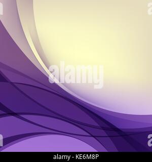 Abstract purple and yellow background, colored wave Stock Vector