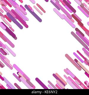 Colored chaotic rounded diagonal stripe pattern background - vector graphic from colored lines with shadow effects Stock Vector