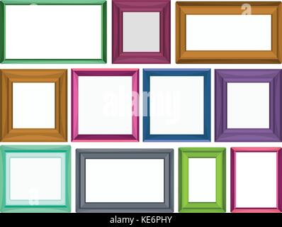 Different sizes for photo frames Stock Vector