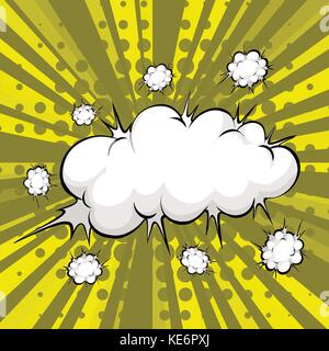 Cloud explosion with modern background Stock Vector