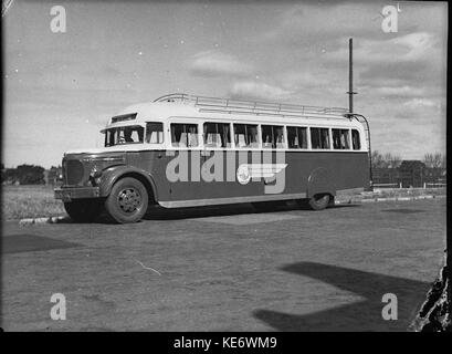 29336 Entrance Red Bus Service Properts Body Works Stock Photo