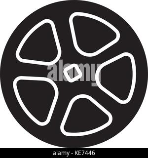 shutter pipe icon, vector illustration, black sign on isolated background Stock Vector