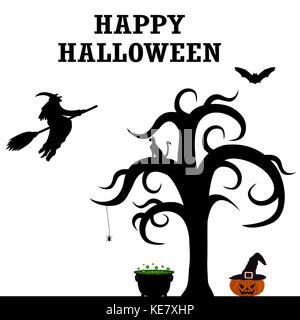 Halloween Patty silhouettes Stock Vector