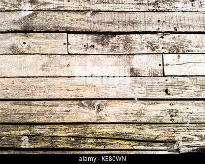 Bleached Wooden Planks Stock Photo