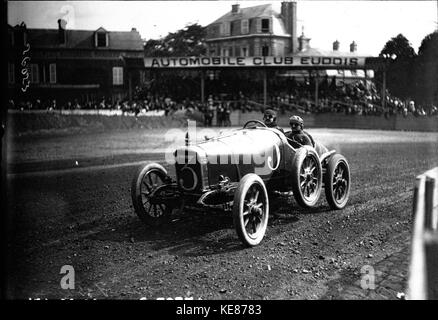 Victor Rigal in his Sunbeam at the 1912 French Grand Prix at Dieppe (5) Stock Photo