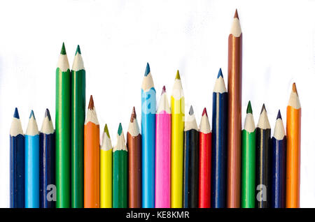 group of colorful pencils Stock Photo