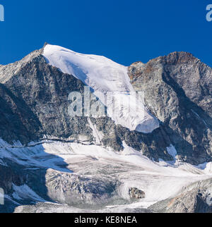 MOIRY VALLEY, SWITZERLAND - Moiry glacier mountain landscape, in the Pennine Alps in the canton of Valais. Stock Photo