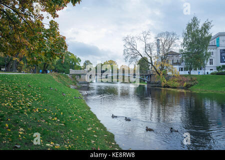 Latvia, Riga, old town center, peoples and architecture. Streets 2017 Stock Photo