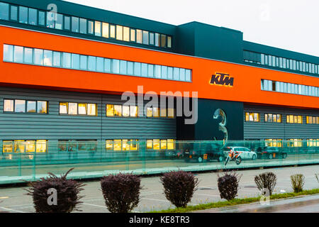 MATTIGHOFEN, AUSTRIA - OCTOBER 19, 2015: The headquarters ...