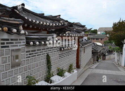 traditional hanok buildings and structures in hahoe folk village ...