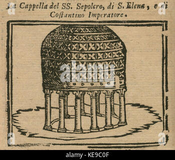 La Capella di SS Sepolcro, di SElena e di Costantino Imperatore   Bianco Noe   1600 Stock Photo