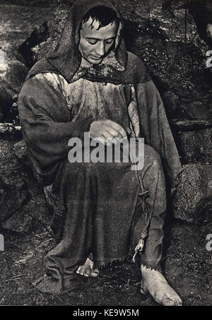 Nazario Gerardi as St. Francis in Francesco, giullare di Dio Stock Photo